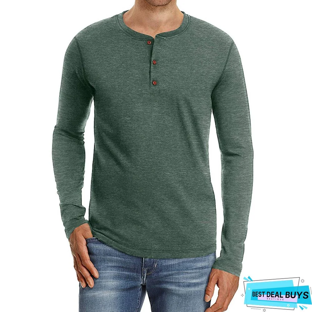 Men's Wear Long Sleeve T-Shirt Round Neck Bottoming Shirt