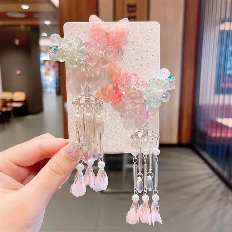 Ancient Style Tassel Hairpin Headdress Full Set Of Girls Hairpin Hair Accessories