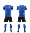 Custom Football Jersey Soccer Shirts OEM Soccer Uniform Set Name Team Tracksuits Wear Short Sleeve Polyester Soccer Jersey