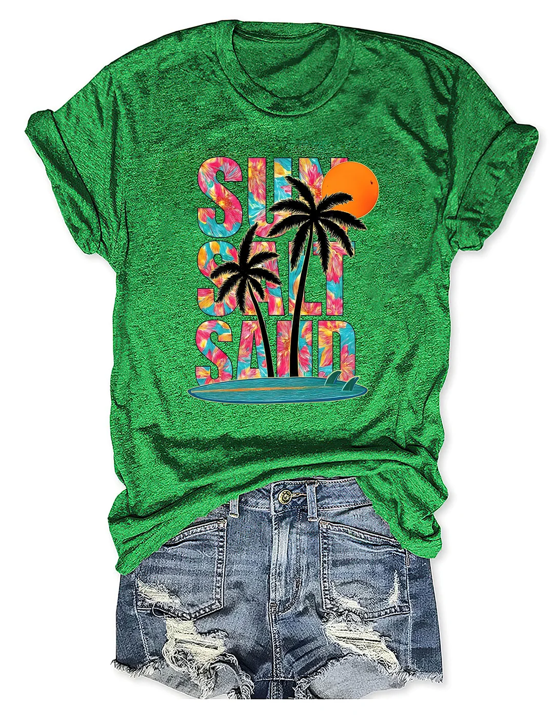 Sun Salt Sand Beach Summer T-shirt