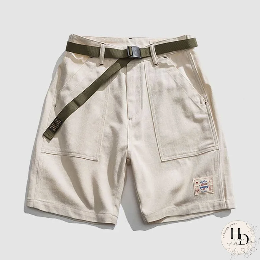 High-Waisted Cargo Shorts