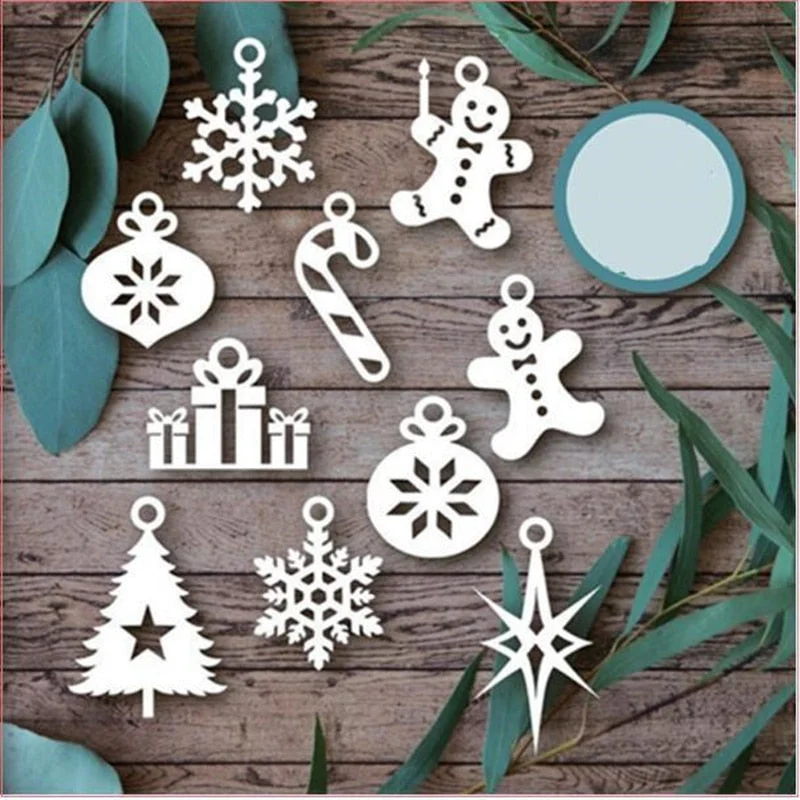 Merry Christmas Ball Cutting Dies Scrapbooking Metal Embossing DIY Stencil Album Paper Cards Decorative Crafts