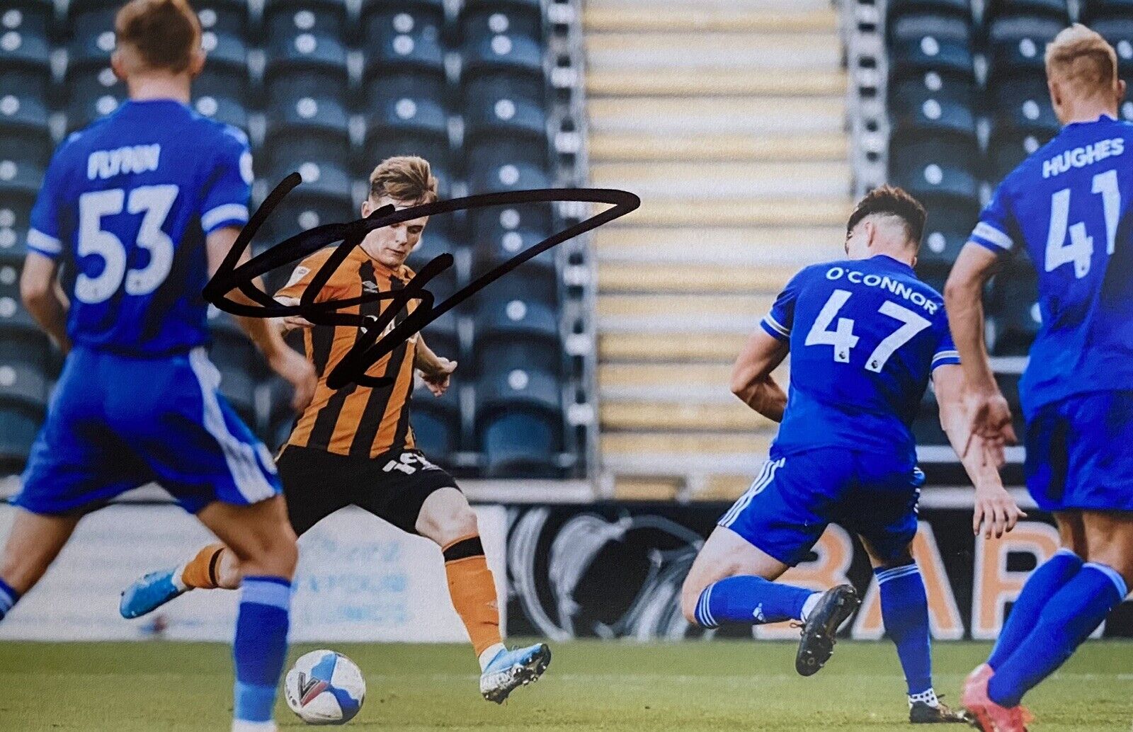 Keane Lewis-Potter Genuine Hand Signed Hull City 6X4 Photo Poster painting, See Proof, 2