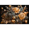(Big Size)Metallic Rose - 11CT Stamped Cross Stitch - 60*40cm - Flower