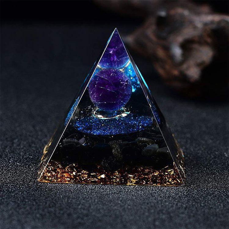 SON - Always Remember - Obsidian Reki Orgone Pyramid