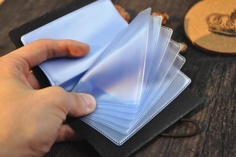 Original leather small card bag, retro vegetable tanned leather Indian head multi-card bag