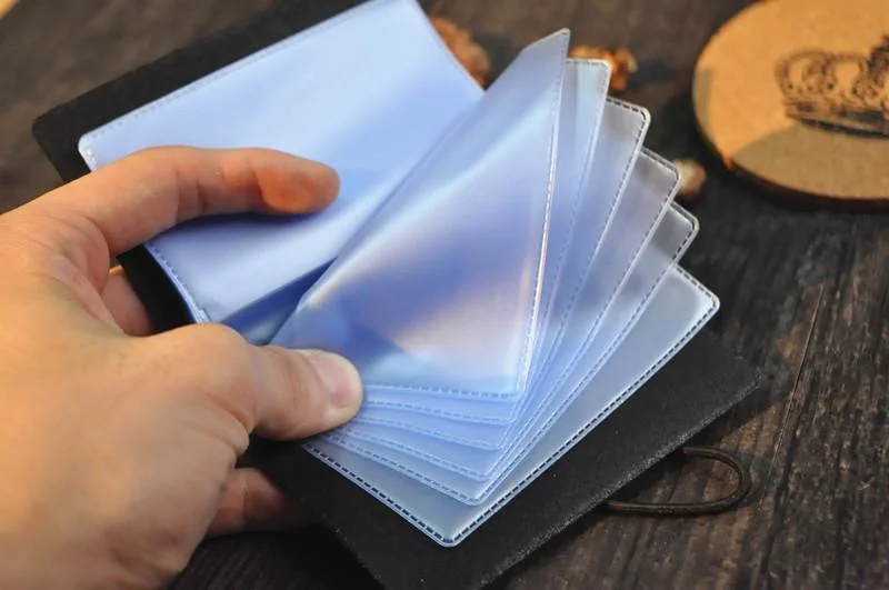 Original leather small card bag, retro vegetable tanned leather Indian head multi-card bag