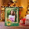 Floral Special Shape Diamond Painting Photo Frame Home Decor (Christmas Green)