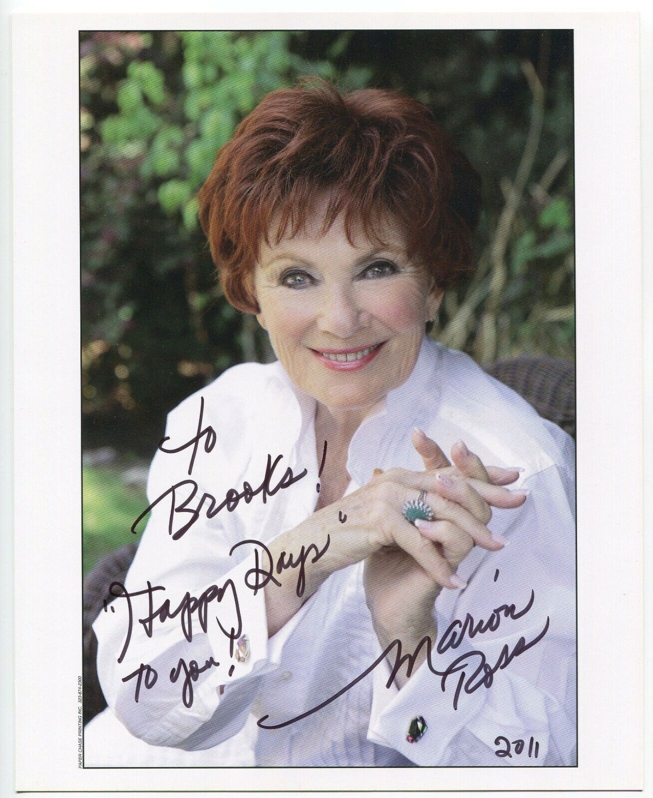 Marion Ross Signed 8x10 Photo Poster painting Autographed Signature Actress Happy Days Spongebob