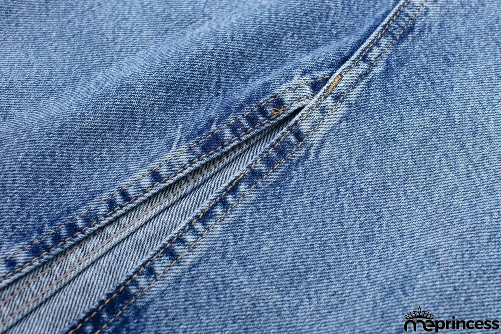 Women's Spring Fashion Chic Denim Midi Front Slit Skirt