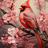 Diamond Painting-DIY Full Round Drill Cardinal