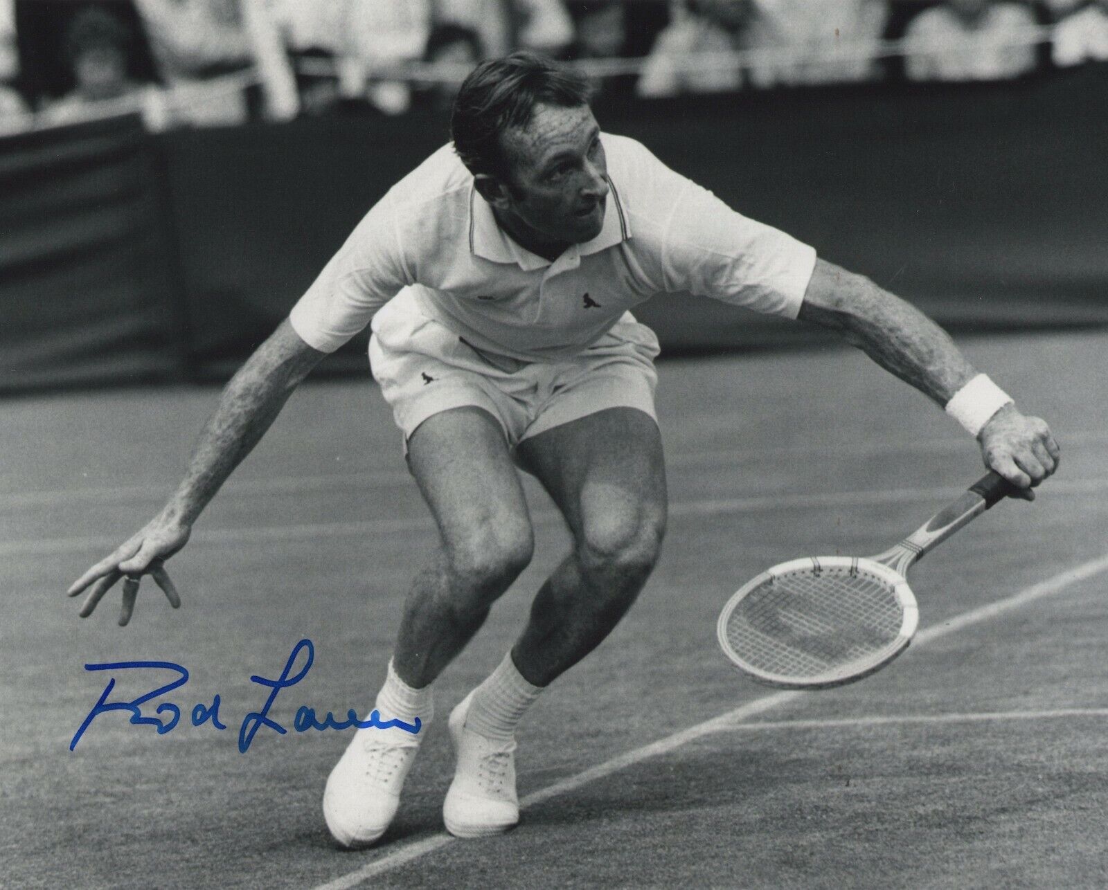 ROD LAVER SIGNED AUTOGRAPH WIMBLEDON TENNIS 8X10 Photo Poster painting #5