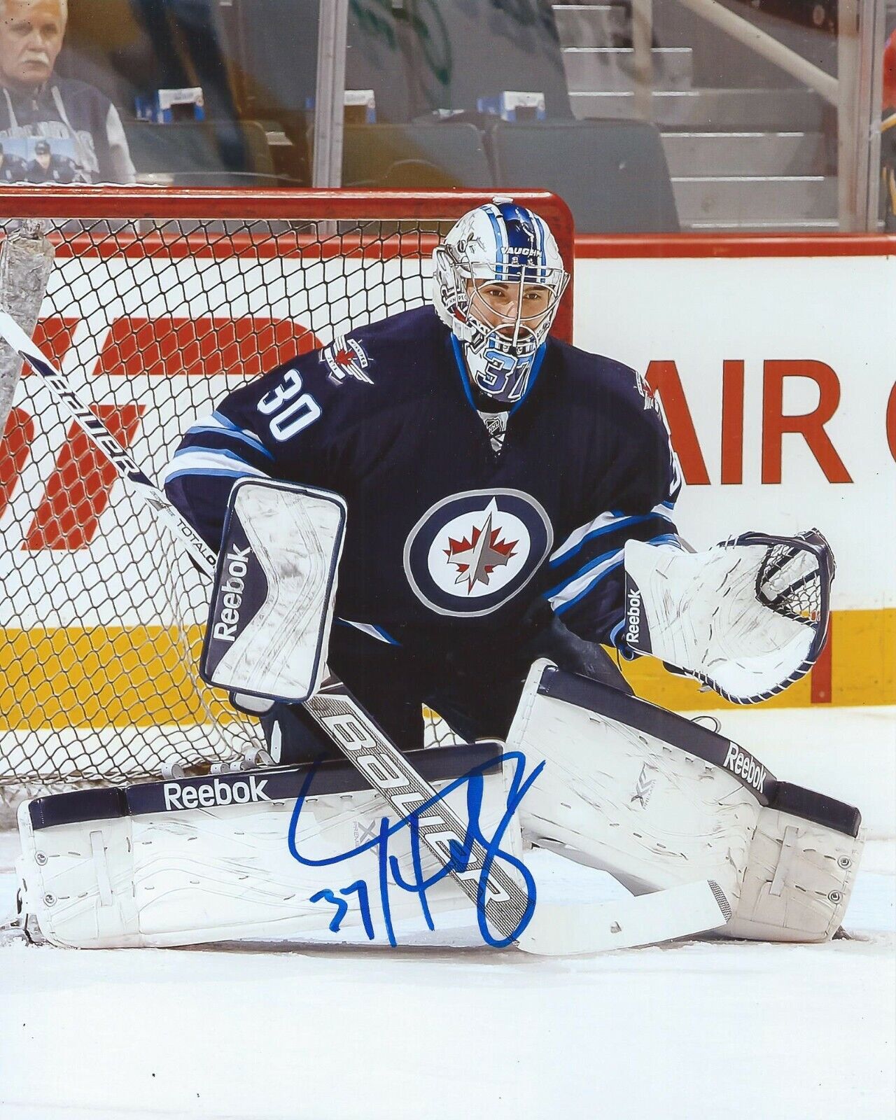 Connor Hellebuyck Signed 8x10 Photo Poster painting Winnipeg Jets Autographed COA