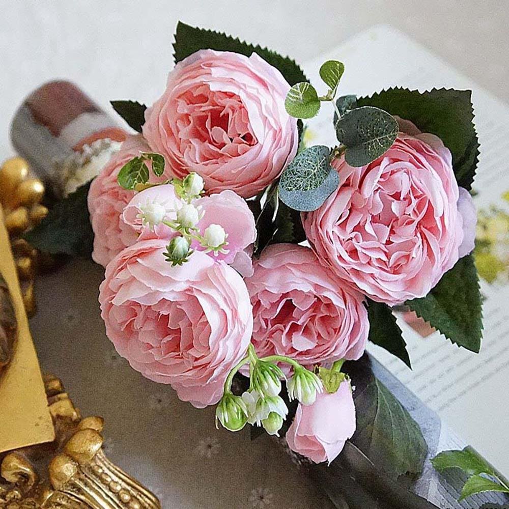 Artificial Silk Flower Bouquet For Wedding And Party Decoration