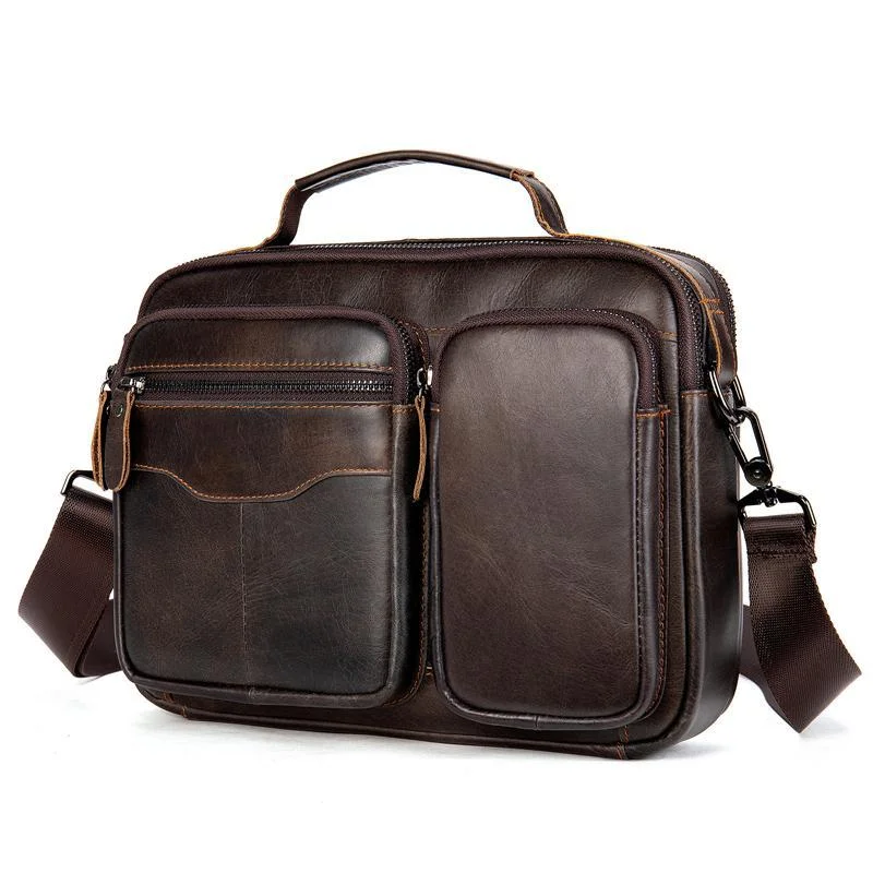 Premium Quality Top-Handled Detachable Sling Strap Multi-Pocket Crossbody Bag