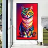 (40*70cm)Cat - Full Round Drill Diamond Painting