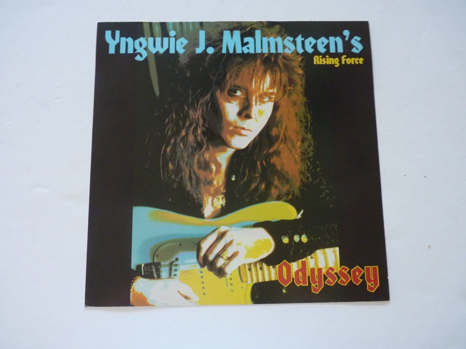 Yngwie J Malmsteen Rising Force Promo LP Record Photo Poster painting Flat 12x12 Poster