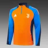 2024/2025 Juventus Half-Pull Training Suit Orange Football Jersey 1:1 Thai Quality