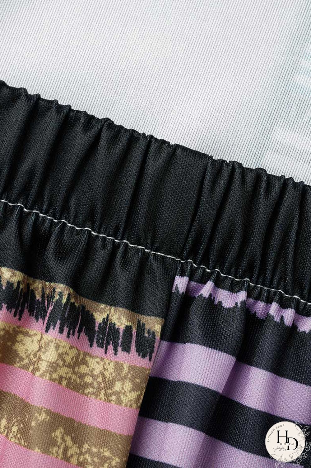 Blue Fashion Casual Street Print Patchwork Spaghetti Strap Loose Jumpsuits