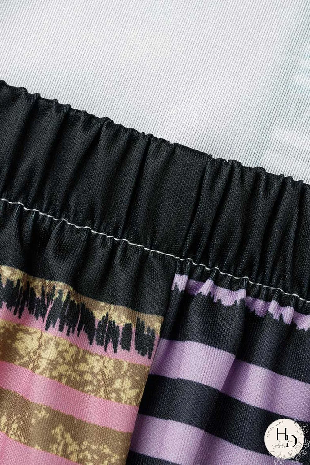 Blue Fashion Casual Street Print Patchwork Spaghetti Strap Loose Jumpsuits