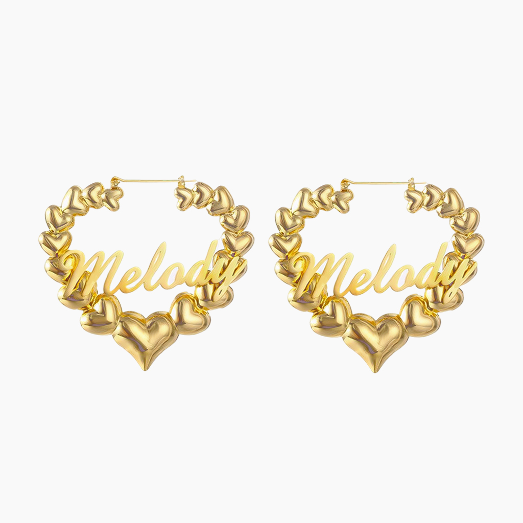 Bamboo Hoop Earrings