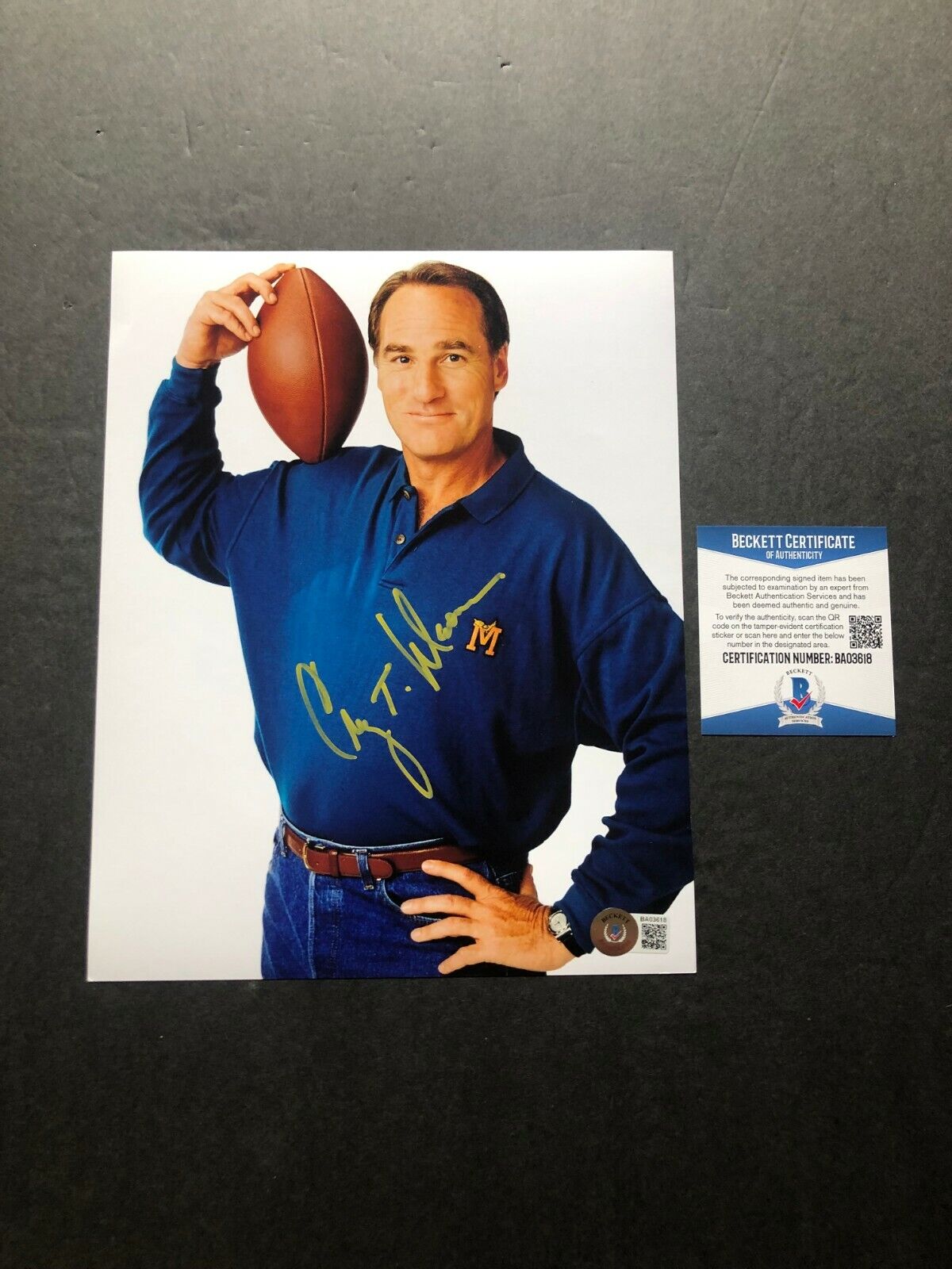 Craig T. Nelson Hot signed autographed Coach 8x10 Photo Poster painting Beckett BAS Coa