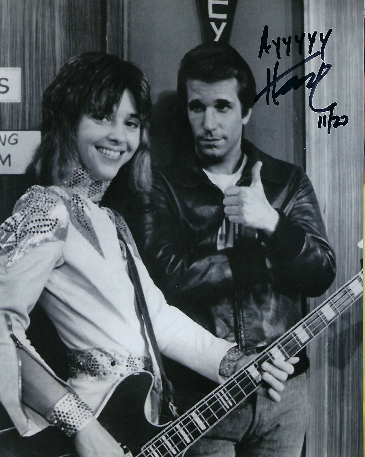 GFA Happy Days the Fonz * HENRY WINKLER * Signed 8x10 Photo Poster painting H2 COA