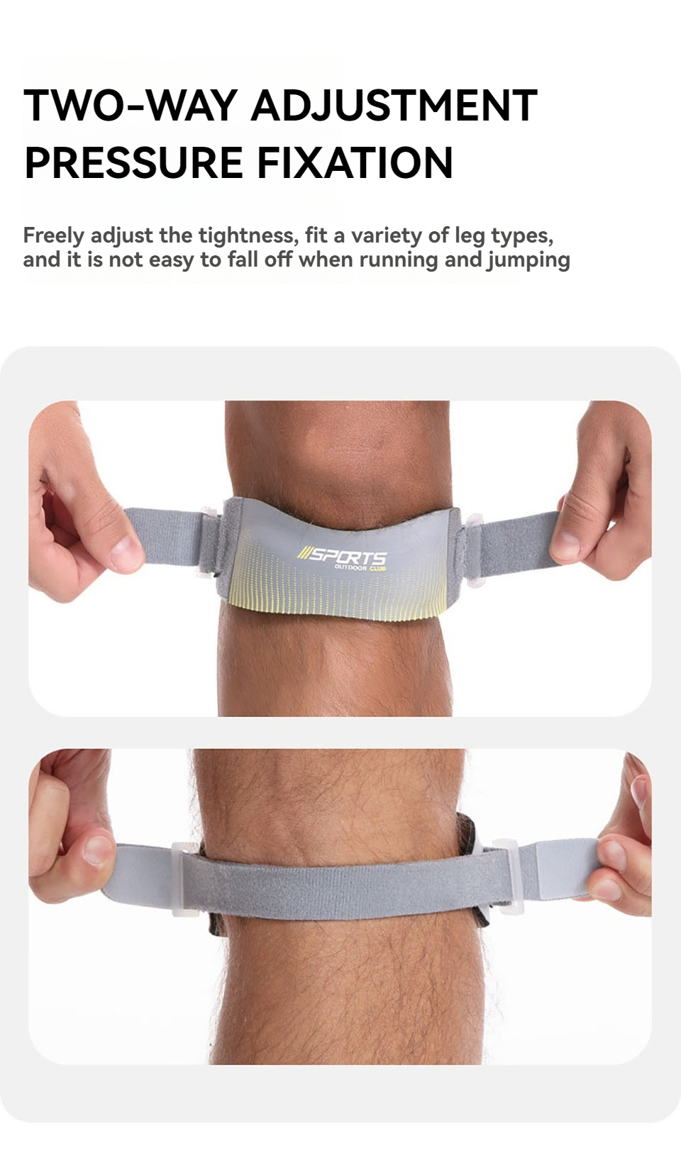 Likron Watches Adjustable Patella Tendon Knee Strap for Running