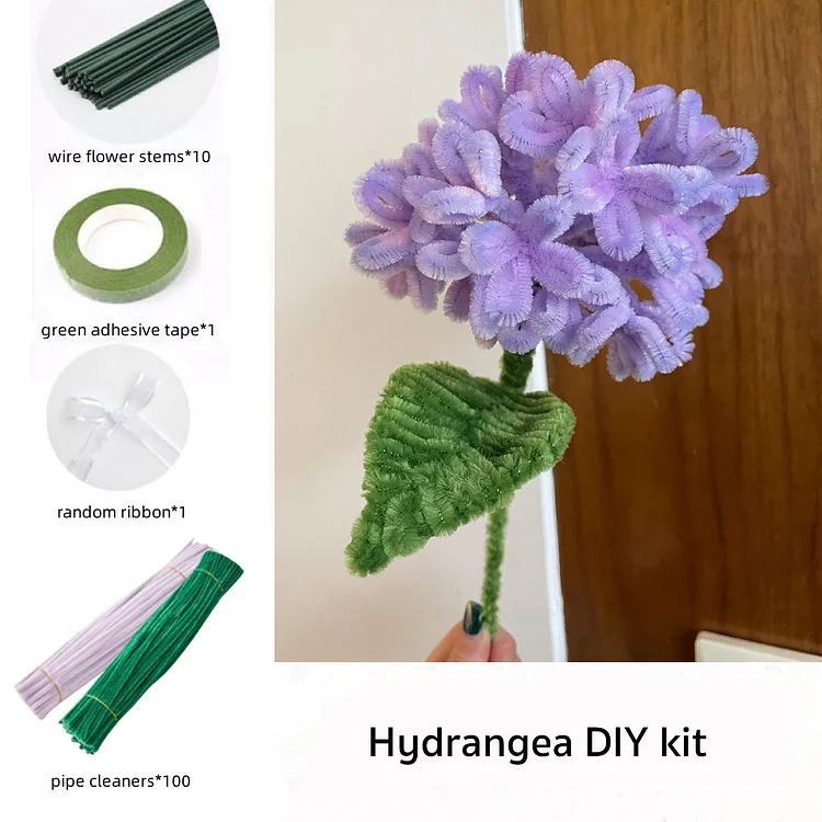 DIY Pipe Cleaners Kit - Hydrangea veirousa