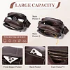 BAIGIO Umh&auml;ngetasche Leder Herren Schultertasche Echtes Herrentasche Vintage Schultertasche Crossbody Bag Messenger Bags f&uuml;r Arbeit Reise Alltagsleben