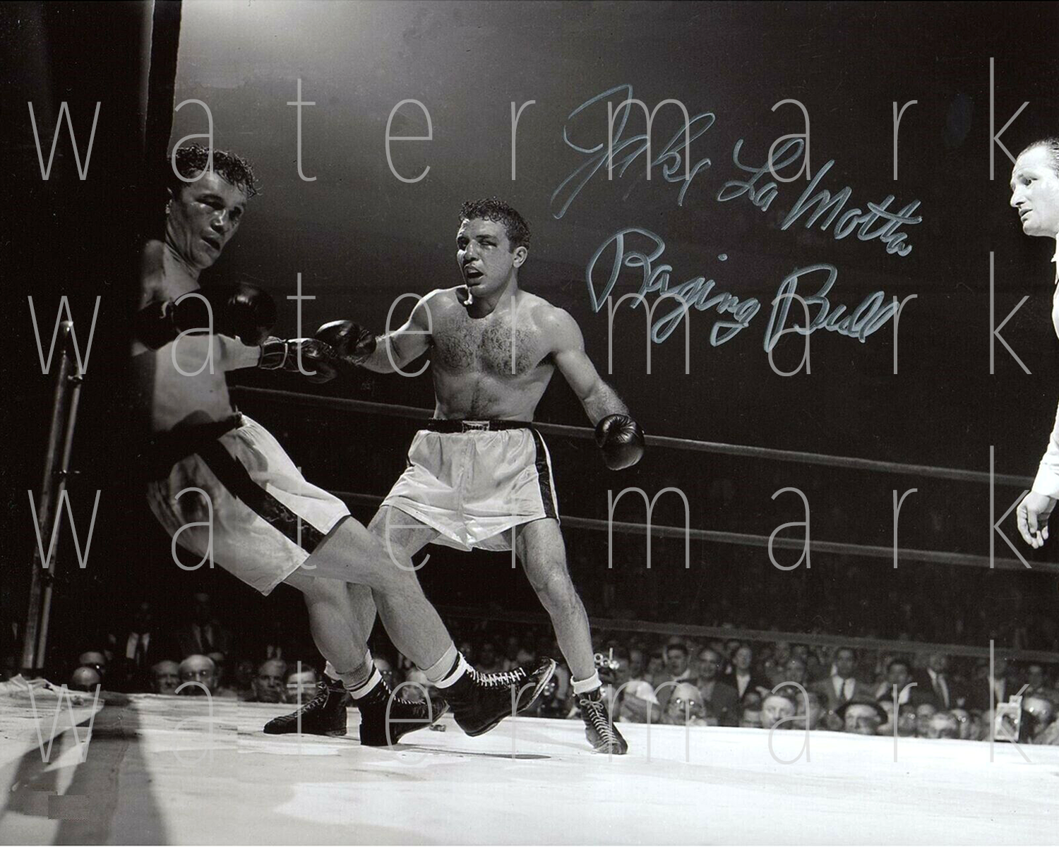 Jake LaMotta Raging Bull signed 8X10 print Photo Poster painting picture poster autograph RP