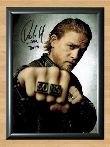 Charlie Hunnam SoA Jax Teller Signed Autographed Photo Poster painting Poster Print Memorabilia A3 Size 11.7x16.5