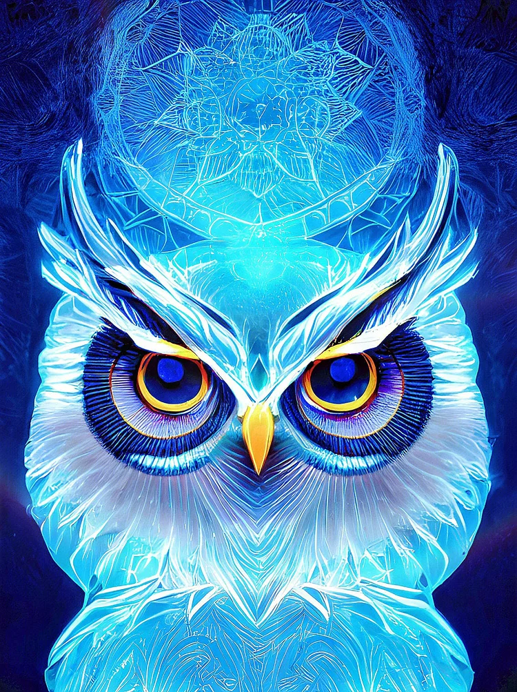 Cool Owl - Customized AB Drill Diamond Painting gbfke