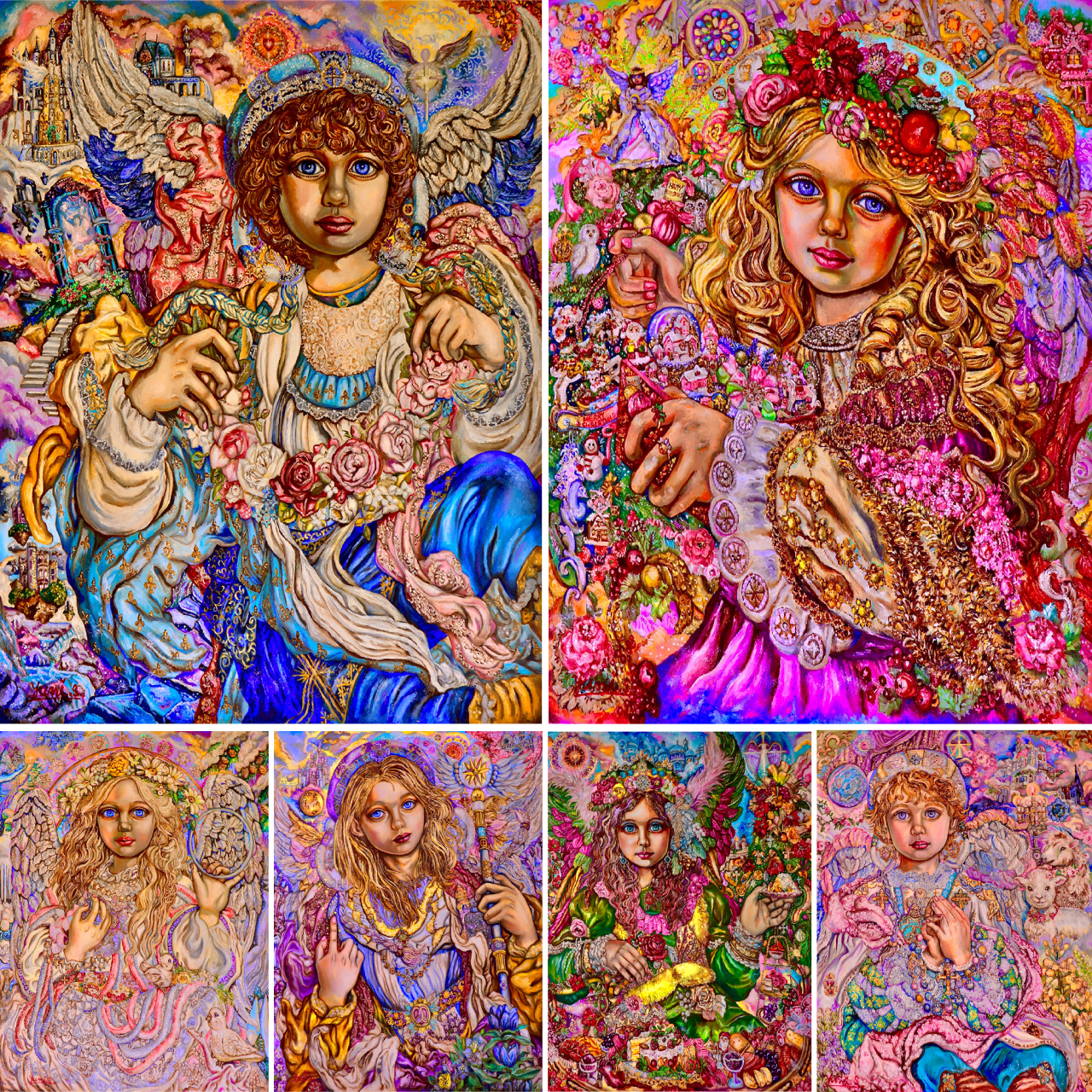 Colorful Fairy 11CT/14CT Stamped Cross Stitch 45*55CM