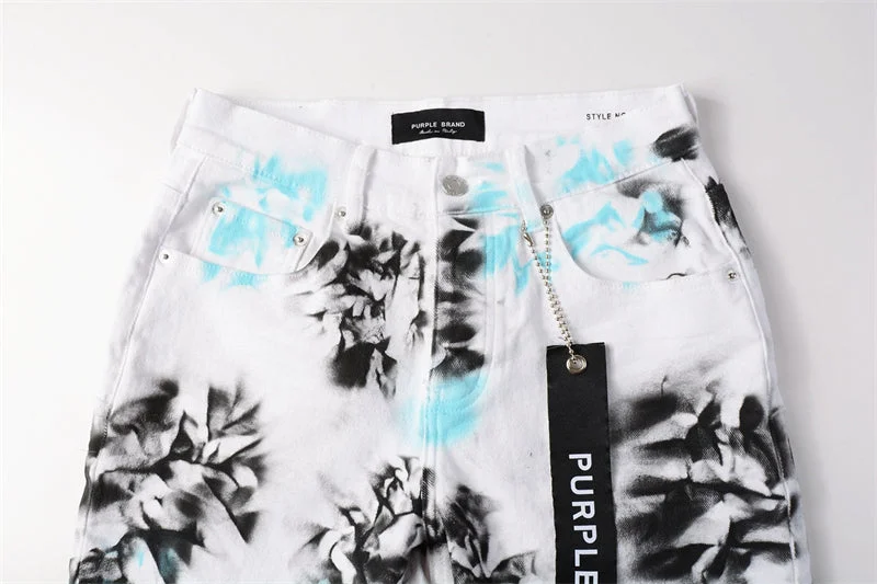 Purple Fashion Jeans 5065