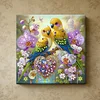 (Pre-Framed)Diamond Painting-DIY Crystal Rhinestone Two Bird(25x25cm)