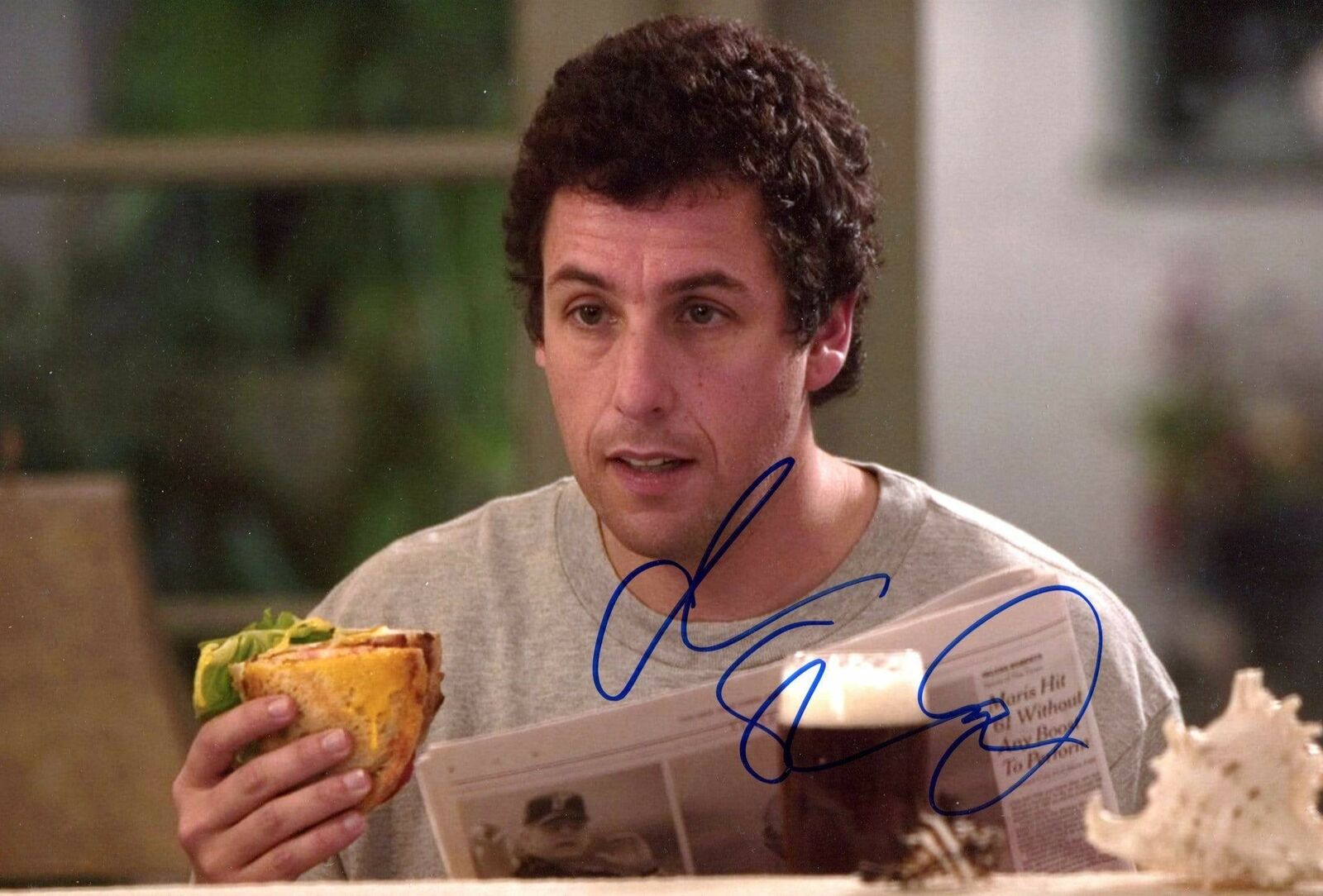 Adam Sandler ACTOR and COMEDIAN autograph, In-Person signed Photo Poster painting