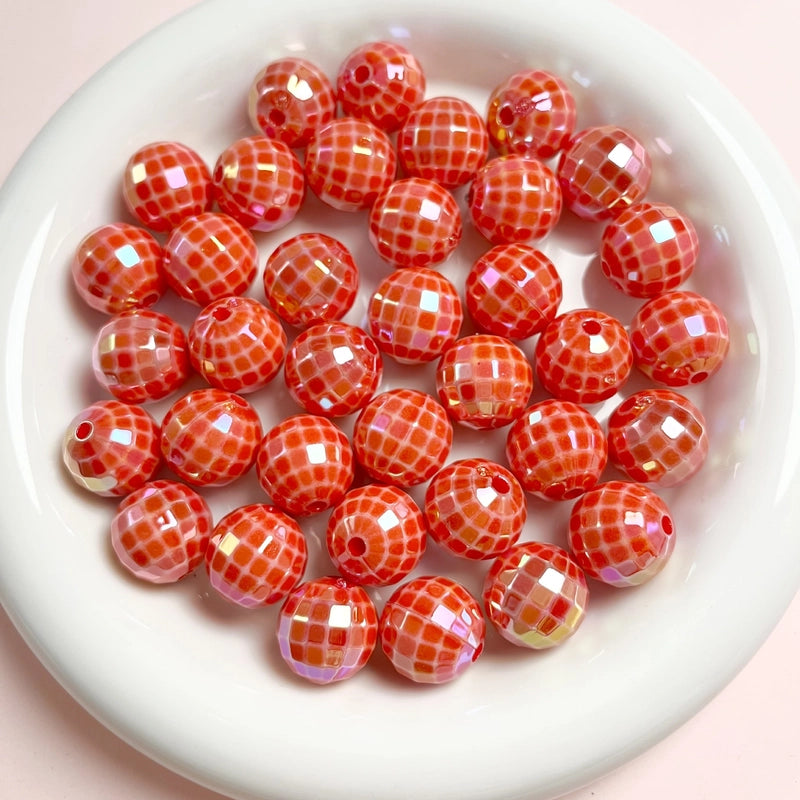 10 PCS/Package 16mm Arylic Geometric Beads