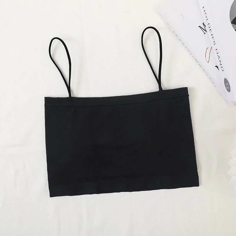 Fashion Tube Top Women Bra Seamless Underwear Bandeau Bra Top Thin Strap fashion Lingerie Female Bralette Basic Tank Top Bras speaker