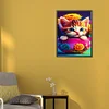 Cat  - round drill diamond painting - 30*40cm