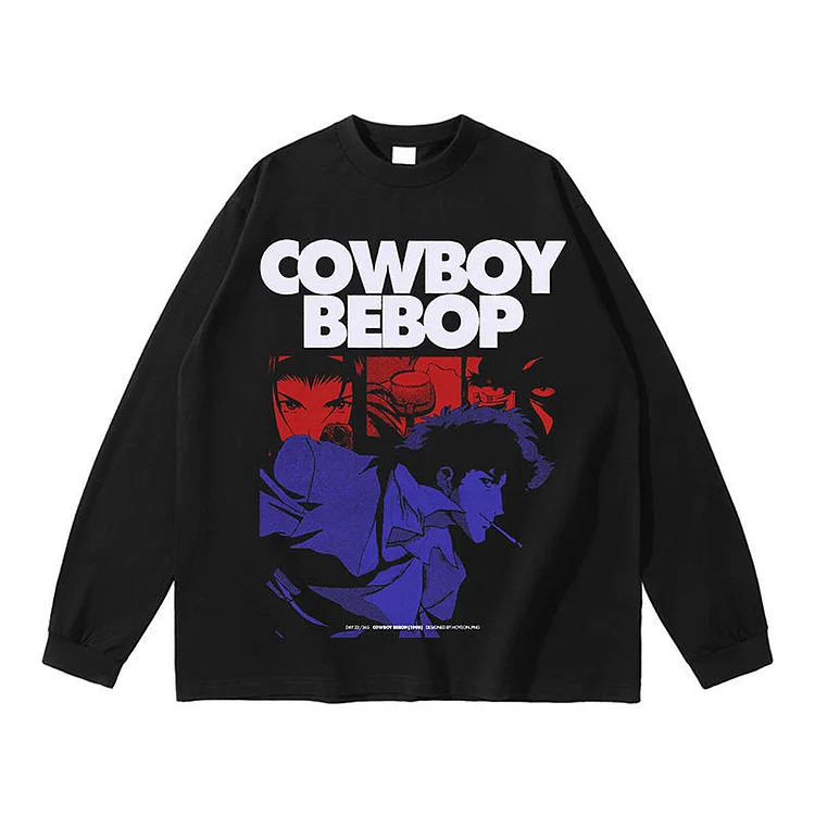 Pure Cotton Cowboy Bebop Long Sleeved T-shirt weebmemes