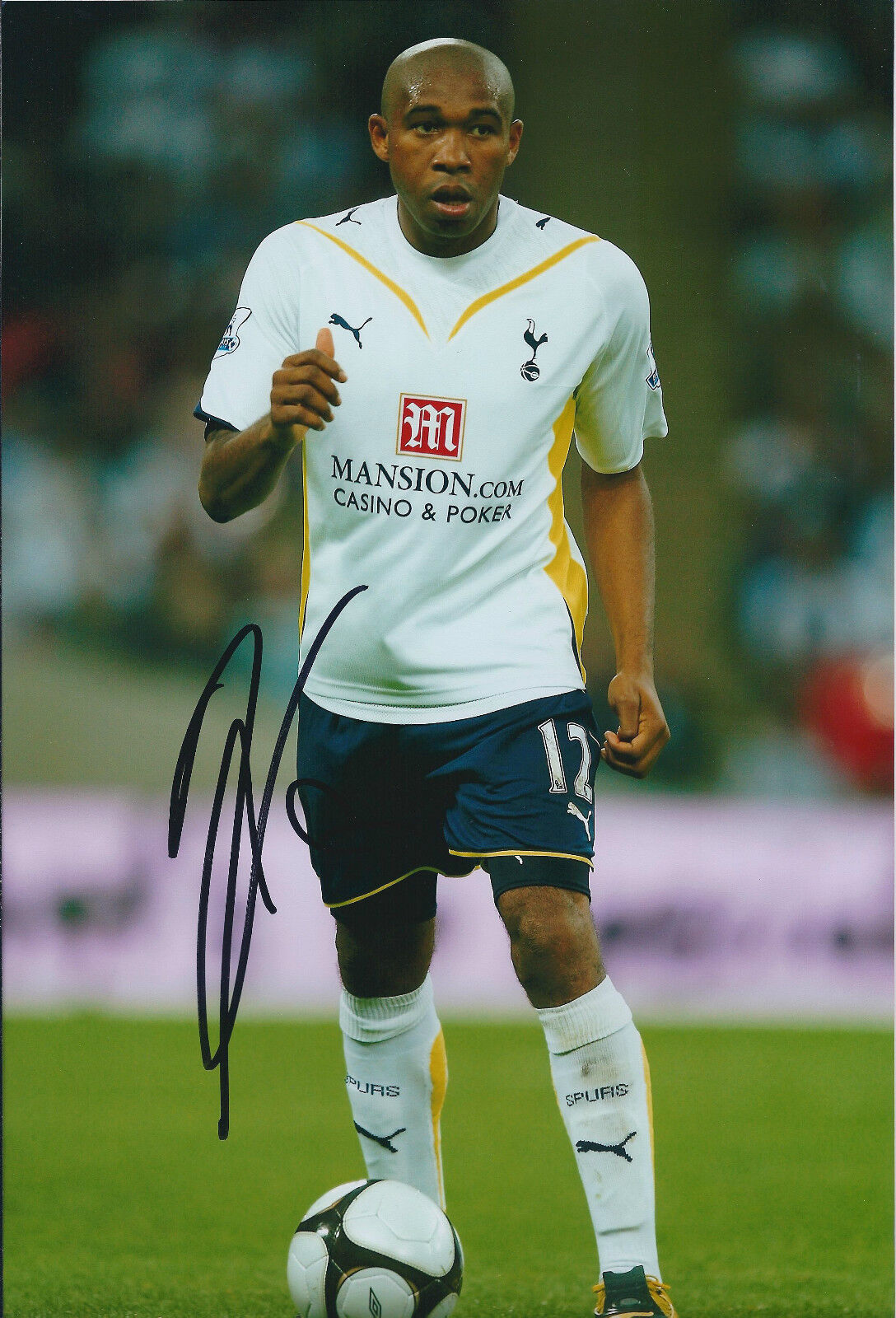 Wilson PALACIOS Autograph Signed 12x8 Photo Poster painting AFTAL COA Spurs Genuine RARE