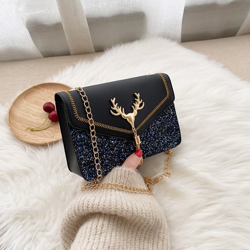 Sequin Chain Crossbody Bag | IFYHOME