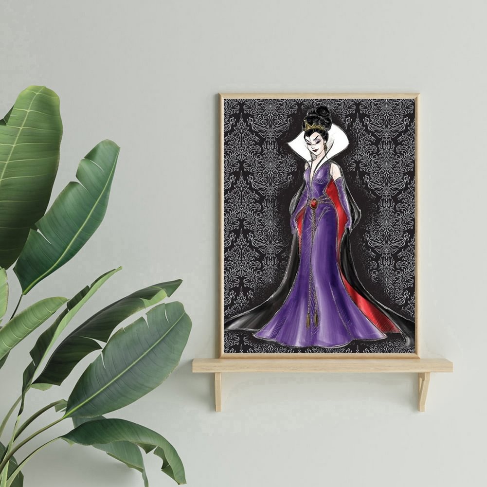 Diamond Painting Queen in Dress Full Round Resin Rhinestone Picture (WY122)