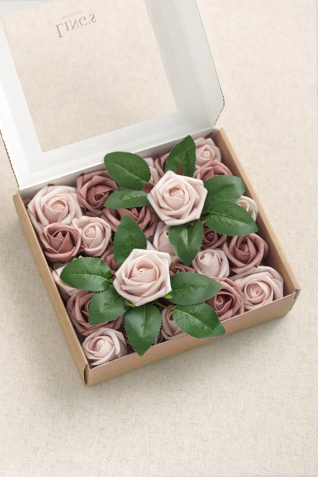 1.5"-2" Foam Rosebud & Petite Rose with Stem - 18 Colors