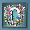 Butterfly Flower O 5D Partial Drill DIY Diamond Painting Kit 30*30cm