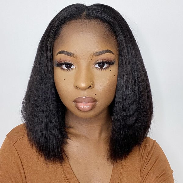 Kinky Straight U Part Bob Wig Affordable Wig | Quick & Easy US Mall Lifes