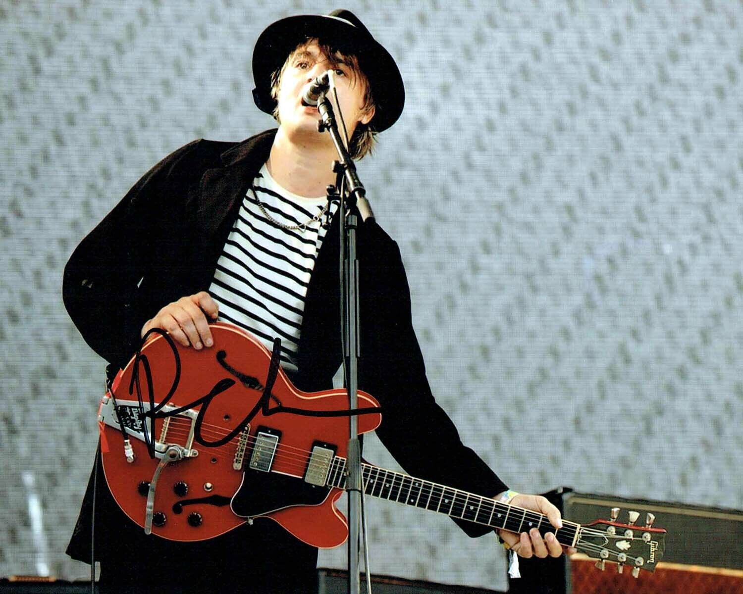 Pete DOHERTY SIGNED Autograph 10x8 Photo Poster painting 2 AFTAL COA Libertines Baby Shambles