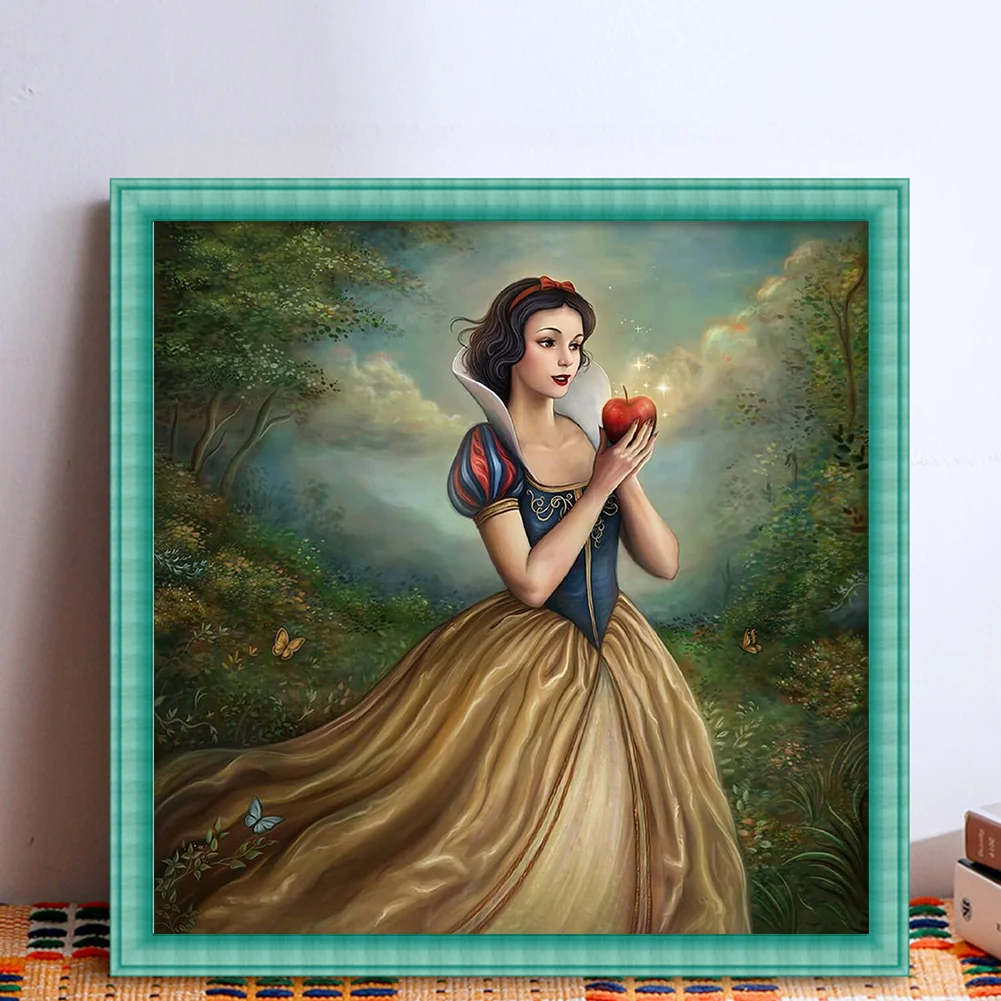 11CT Full Stamped Cross Stitch - Snow White(Canvas|40*40CM)