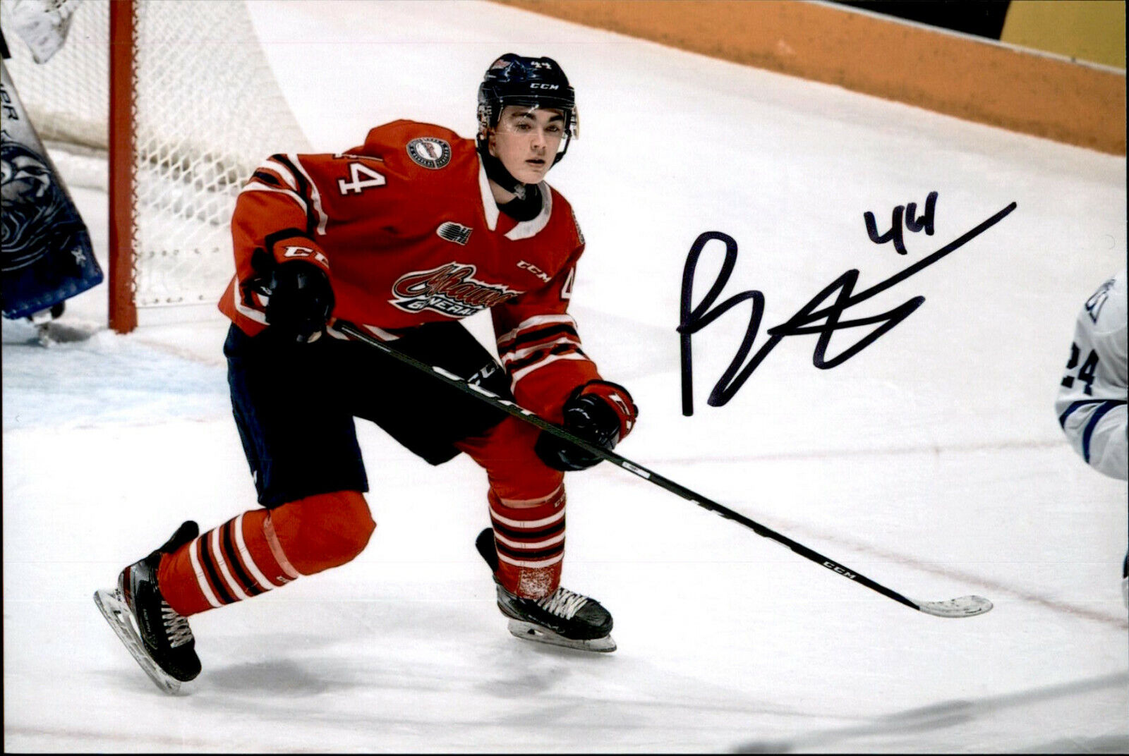 Brett Harrison SIGNED autographed 4x6 Photo Poster painting OSHAWA GENERALS / BOSTON BRUINS #2